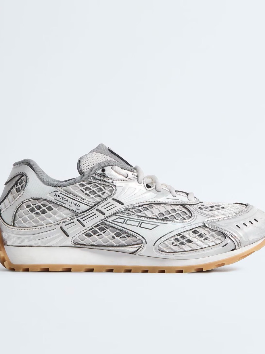 Bottega Veneta Women's Orbit Sneaker: Authentic Size 39 / W9 Silver